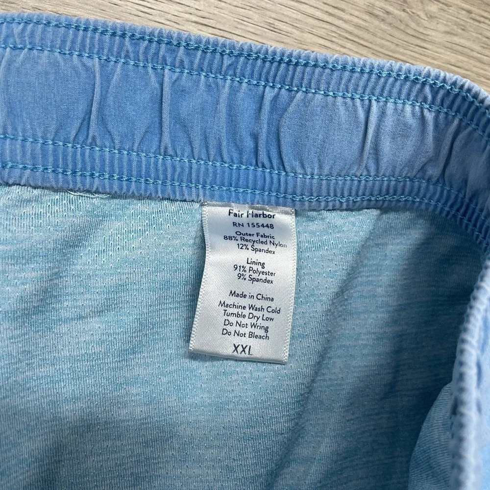 Fair Harbor Blue Beach Swim Trunks Men's Sz XXL Tropical Beach Resort FADE